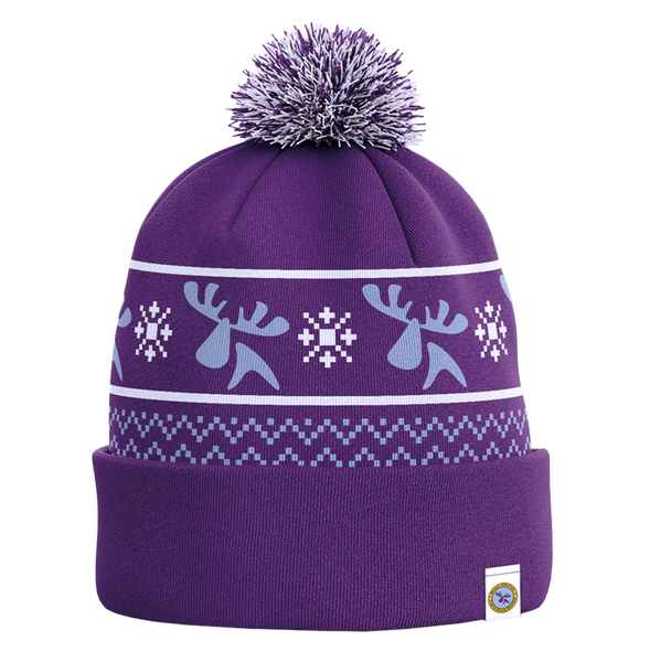 Purple wooly hat sales