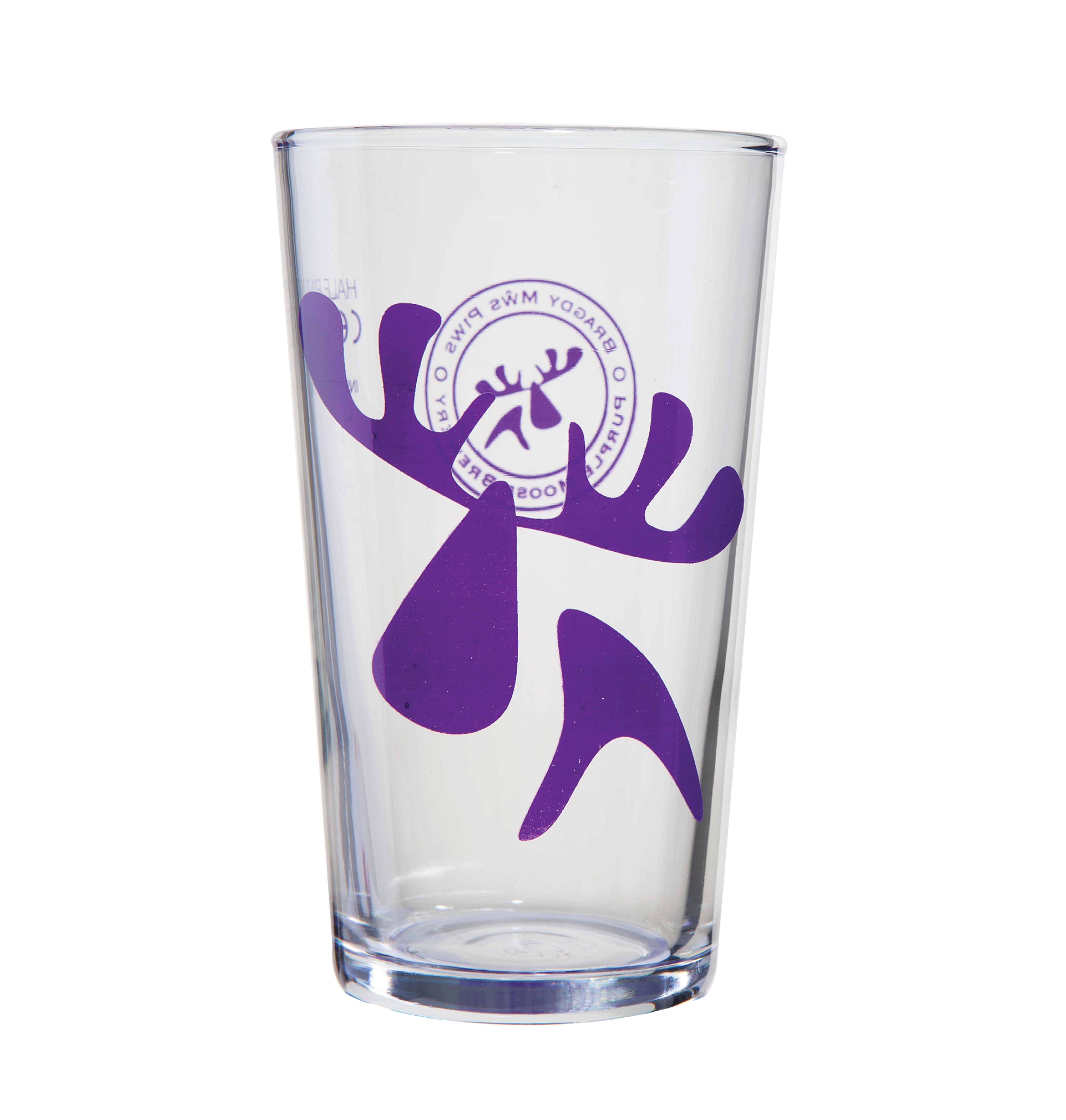 Purple Moose Logo Pint Glass